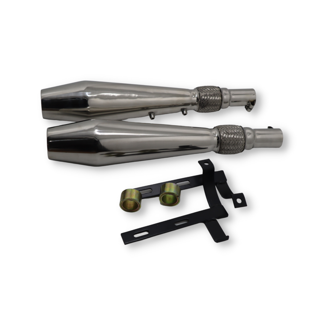 Cruiser with DB killer Exhaust for All Jawa Models,All Yezdi Motorcycles,Interceptor 650,Continental 650