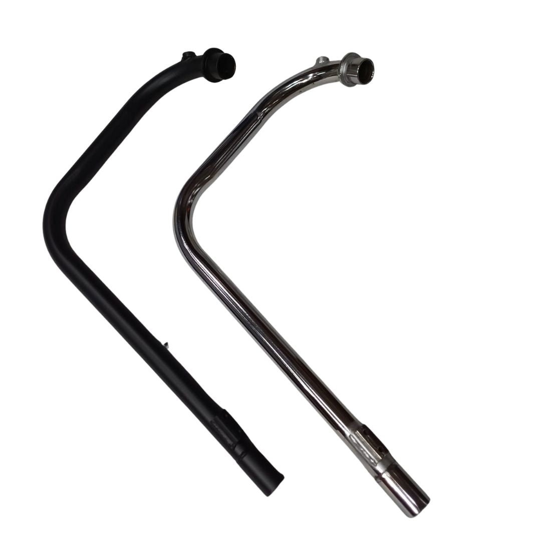 L Shape Bend Pipe for Royal Enfield Motorcycle (Empty) | Customizable Exhaust Pipe for Royal Enfield