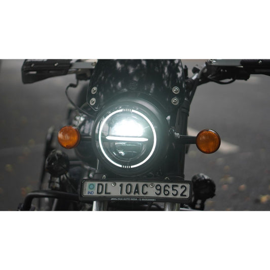 Premium 7" Inch Minus Headlight 150 Watt Full Ring Cut Design - With 1 year warranty