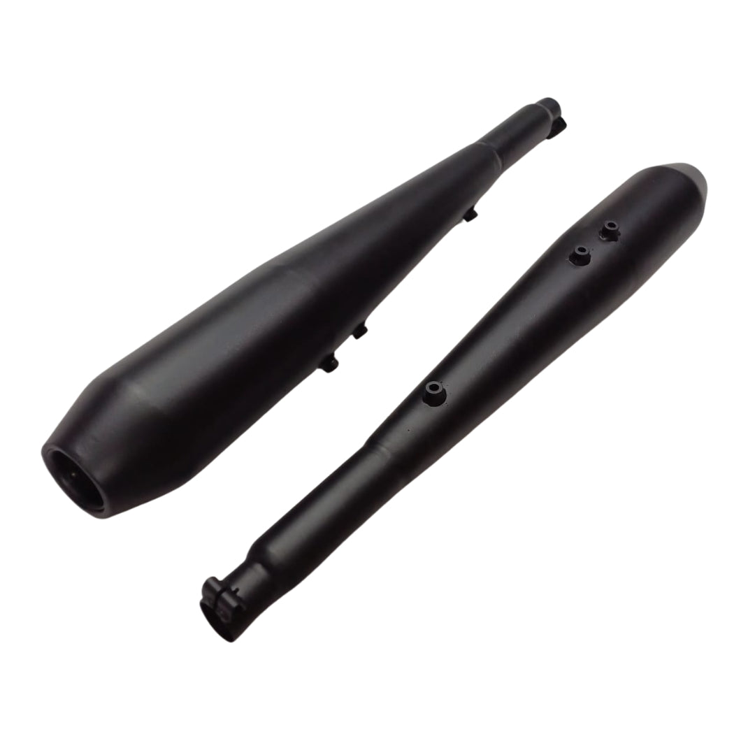 Growler Exhaust with DB Killer for Jawa 42 Bobber & Perak | Lifetime Anti-Rust Warranty