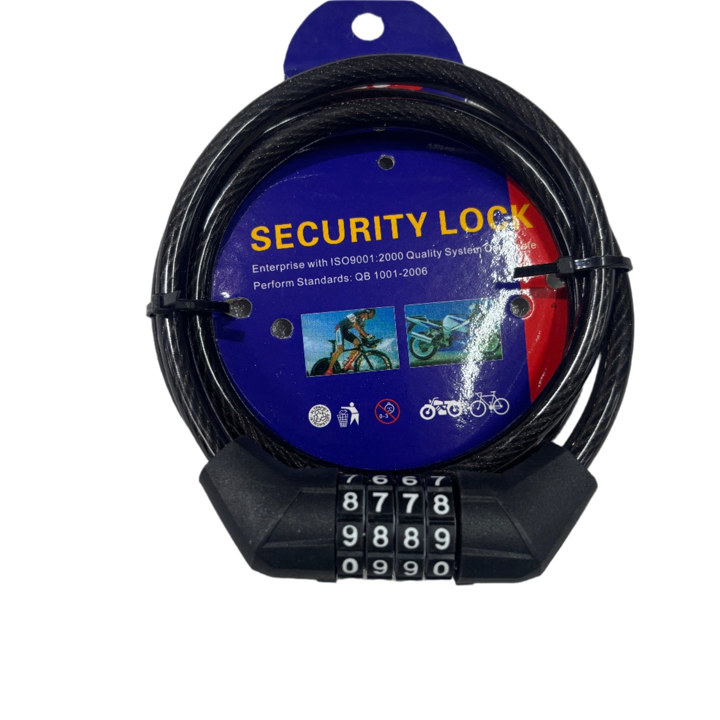 Economy Number Lock/Helmet Lock for Motorcycles