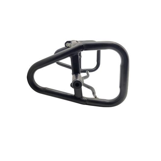 Cross Crash Guard with Delrin Sliders(Round) for Jawa 42, Jawa Perak, Yezdi Scrambler, Jawa classic, TVS Ronin