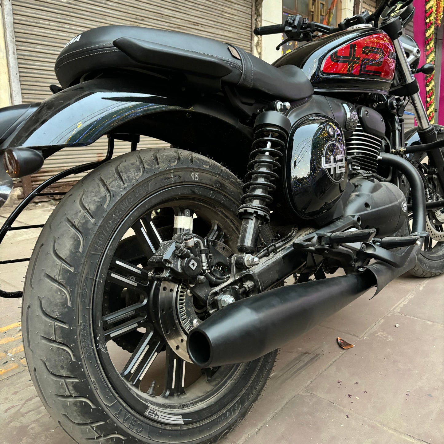 Venom Exhaust with DB Killer for Jawa 42, Jawa Bobber, Jawa FJ, Jawa Perak, Yezdi Roadster & Scrambler