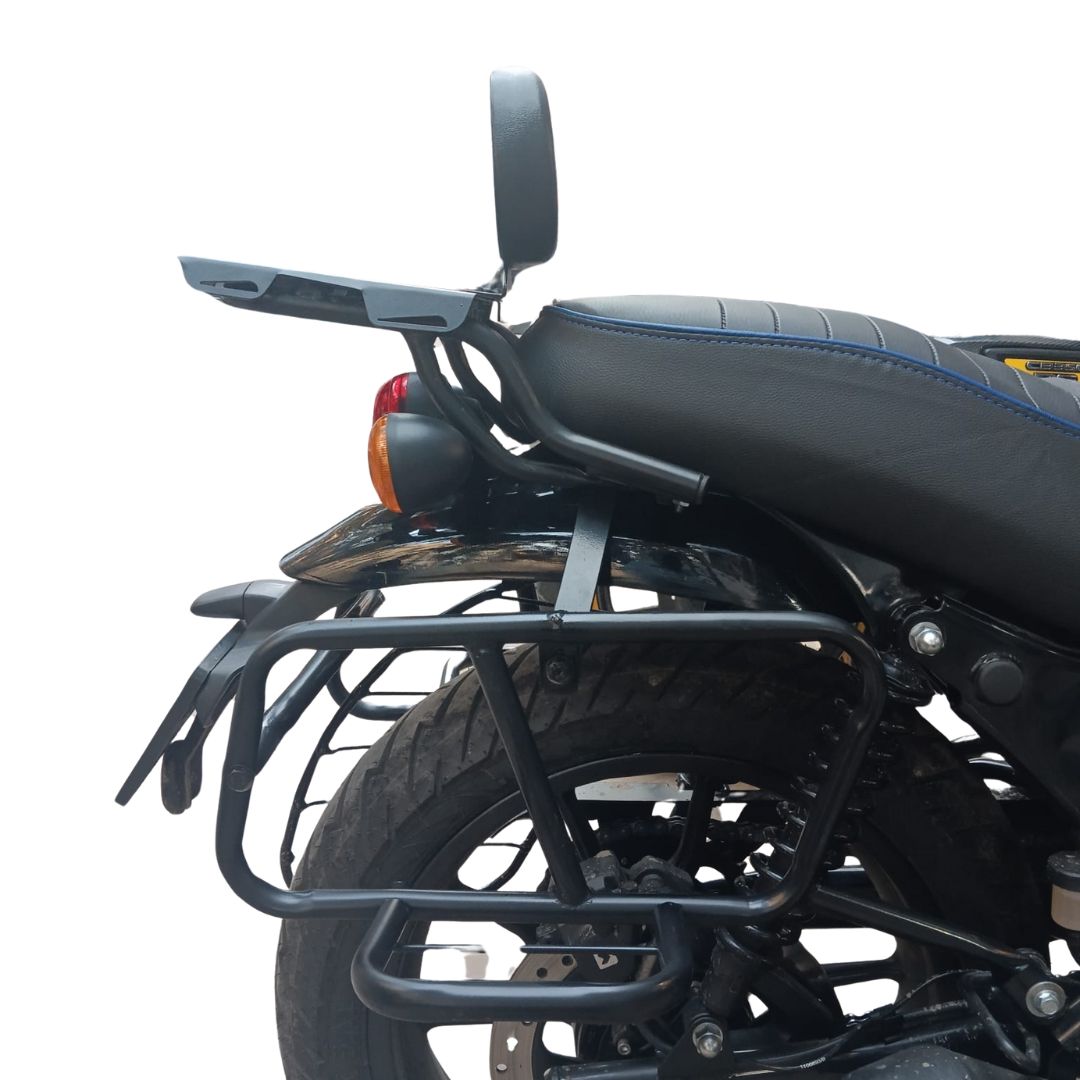 Top Rack with Cushion Backrest for Royal Enfield Hunter 350