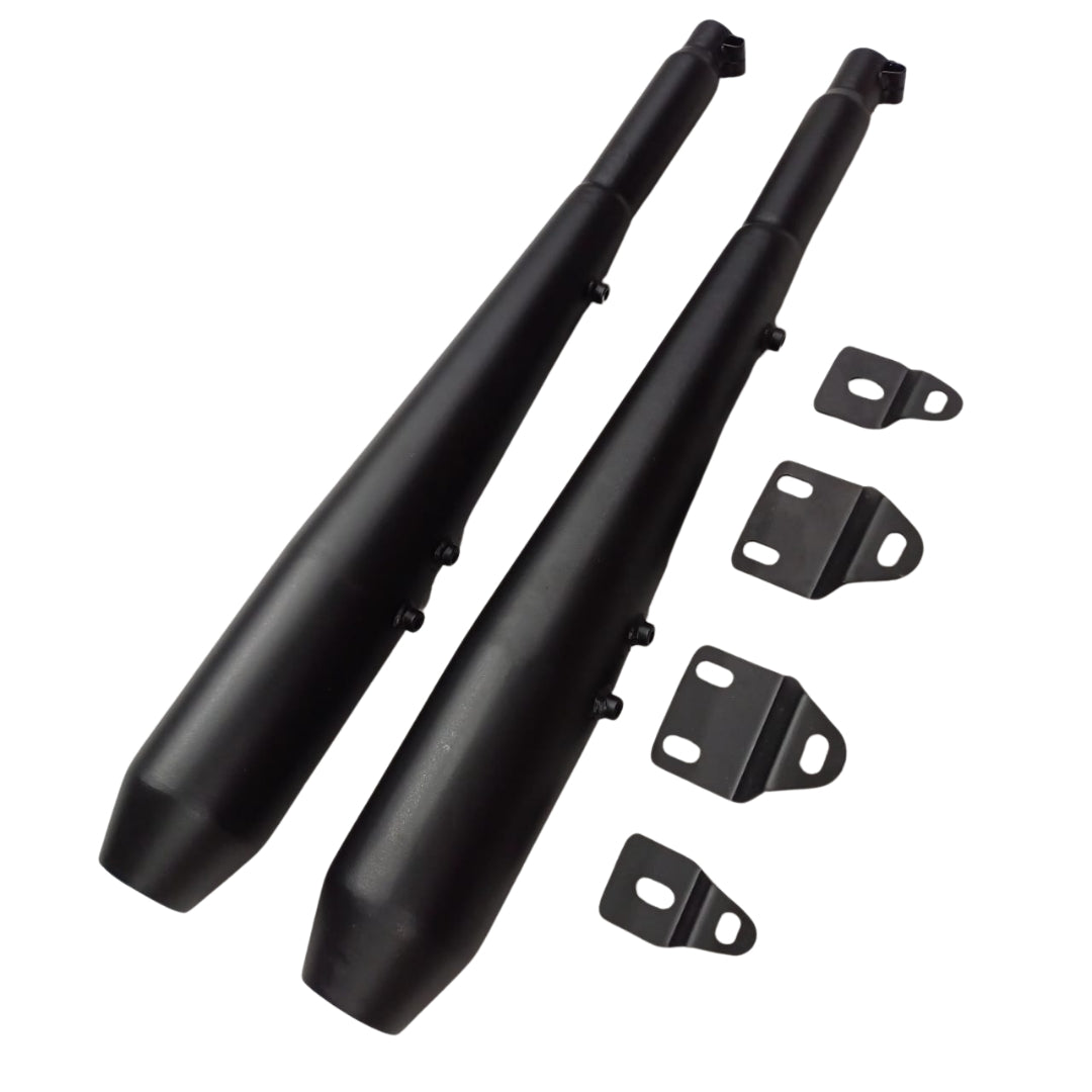 Growler Exhaust with DB Killer for Jawa 42 Bobber & Perak | Lifetime Anti-Rust Warranty