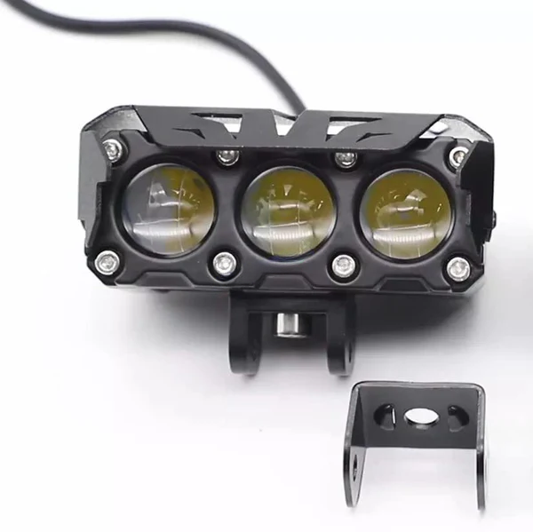3-Projector 80W LED Fog Lights – Universal for Motorcycles – Pair