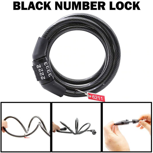 Motorcycle Bike Lock with Combination Number - Security Lock