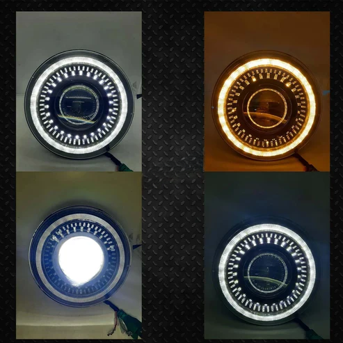 7" Inch HJG 110 Watts Ring Design High Power Projector Headlight