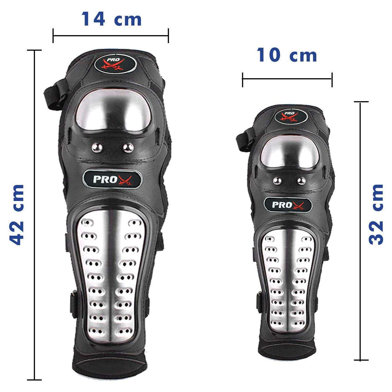 Probiker Pro-X Alloy Stainless Steel Knee Guard