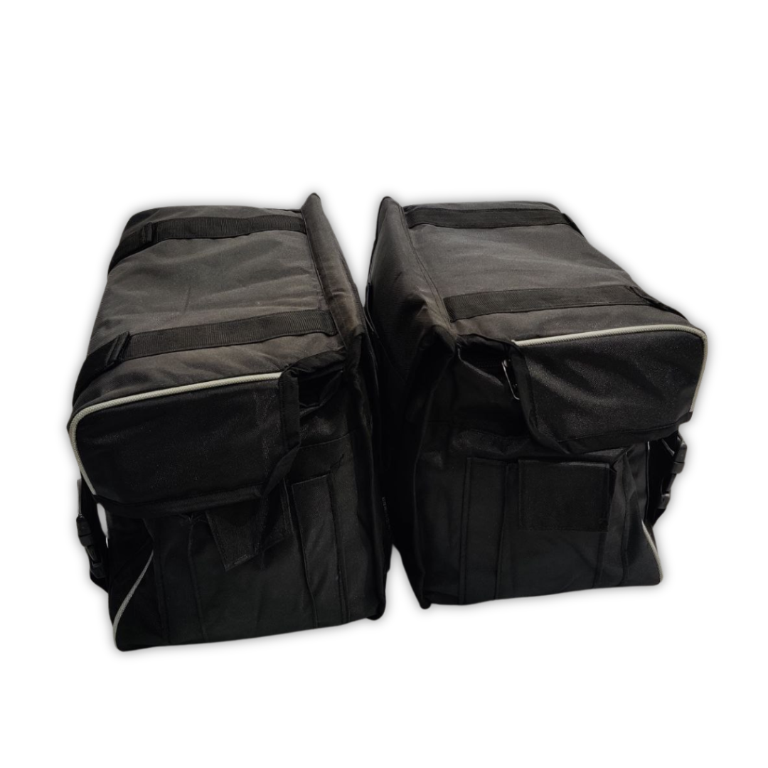 Taichi Waterproof Double-Side Black Fabric Luggage Touring Saddlebag