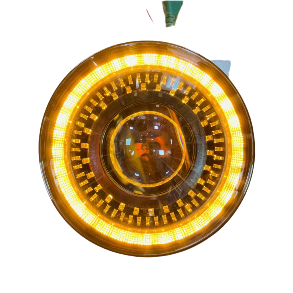 7" Inch HJG 110 Watts Ring Design High Power Projector Headlight