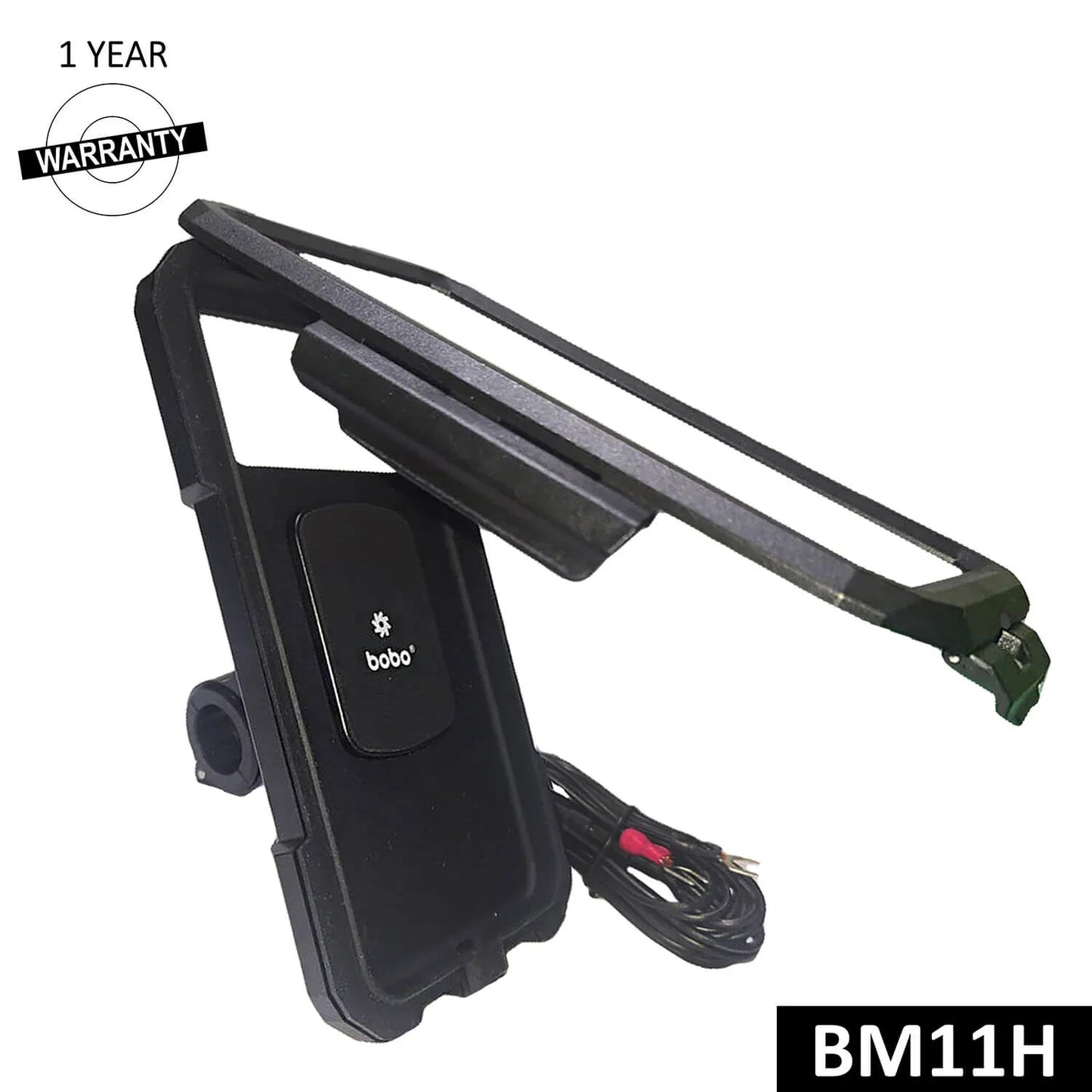 BOBO BM11 Waterproof Bike Phone Holder with 15W Wireless Charger & USB-C