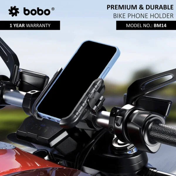 BOBO BM14 Quick Release Bike Phone Holder – Secure & Easy Mounting