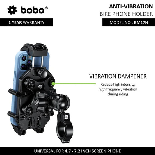 BOBO BM17 Anti-Vibration Bike & Cycle Phone Holder β Secure & Durable
