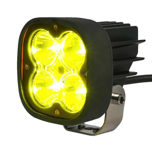 60 Watt HJG 4 LED CREE Fog Light – Auxiliary Light with Yellow Cover for All Motorcycles