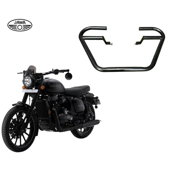 Trapezium/Square/4 Bend 1.25 Inch Leg Guard/Crash Guard for All Jawa Models, Yezdi Roadster, Yezdi Scrambler & Jawa 42 FJ