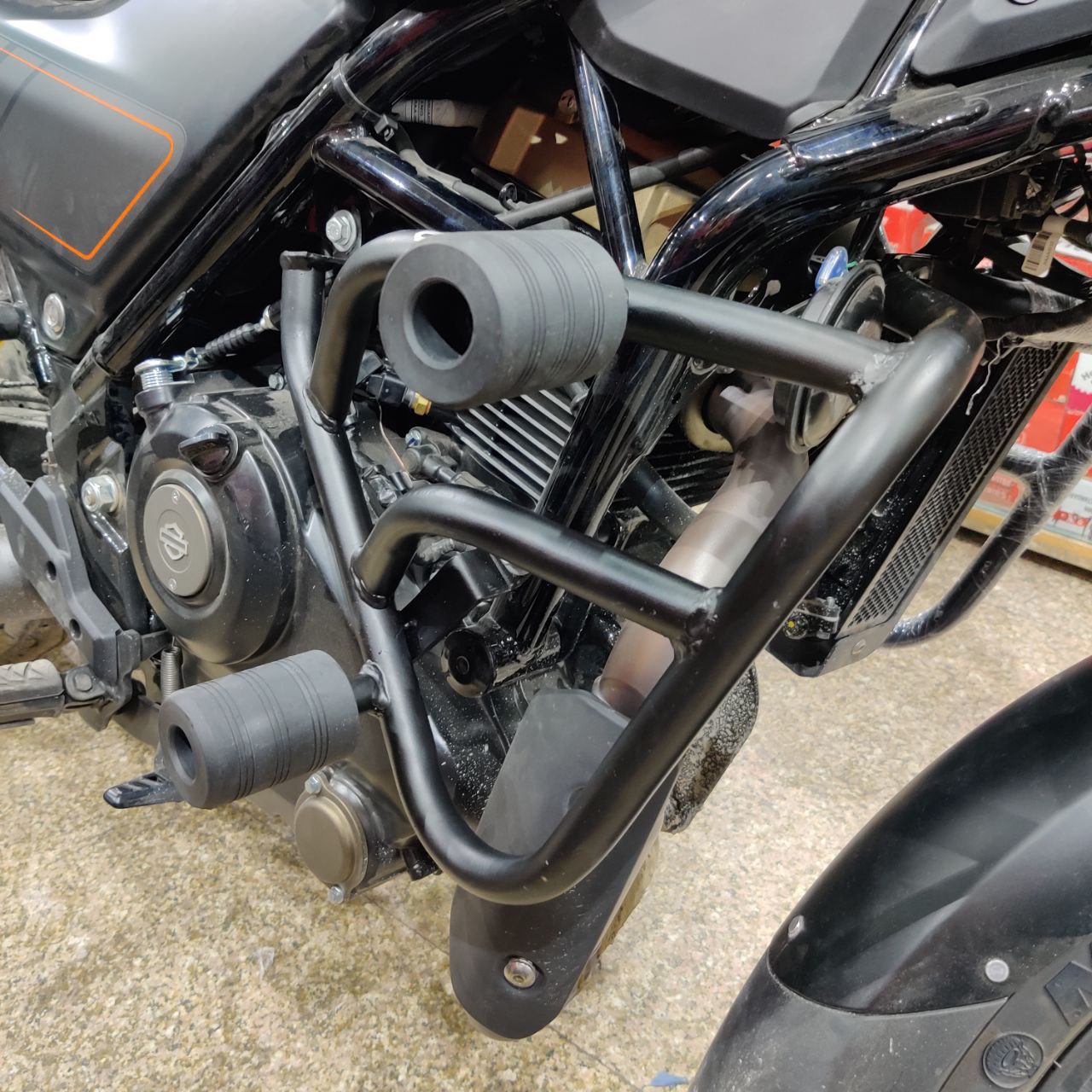 Harley Davidson X440 Cross Crash Guard | Durable Impact Protection | Sleek Black Finish
