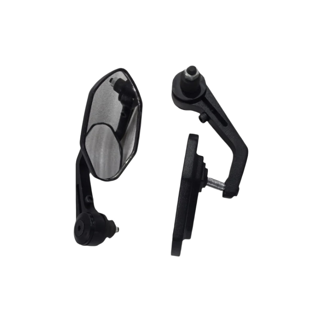 Trendy Universal Bar End Mirrors for Motorcycle & Scooters, Universal Rearview Mirror