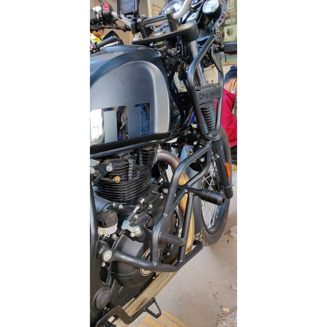 Crash Guard with Round Sliders for Royal Enfield Himalayan BS4/BS6 Models