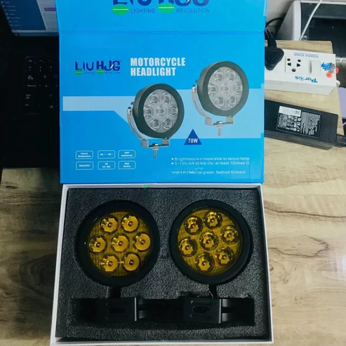 HJG 70w Round 7 LED Fog Light without Harness