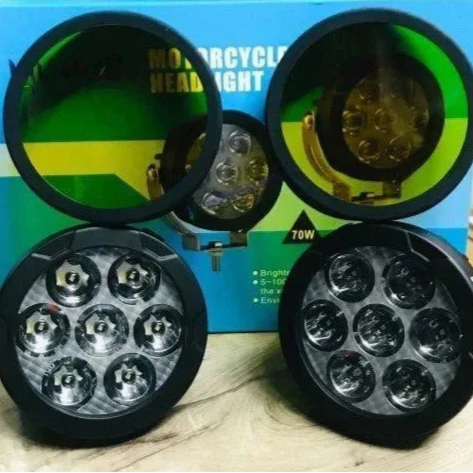 HJG 70w Round 7 LED Fog Light without Harness