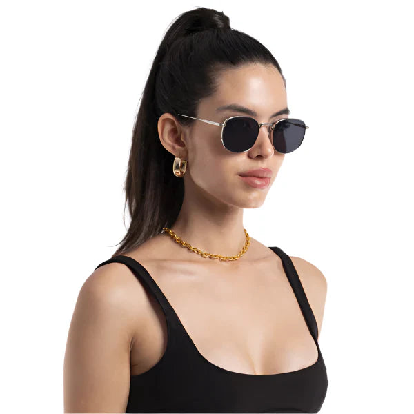 The OG | Round Black Silver Sunglasses MG2977