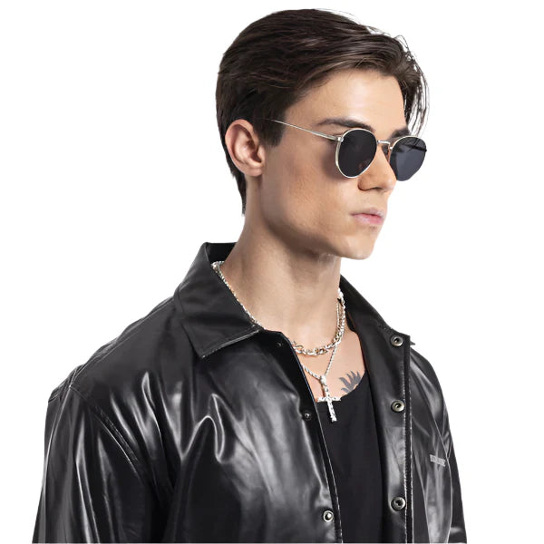 The OG | Round Black Silver Sunglasses MG2977