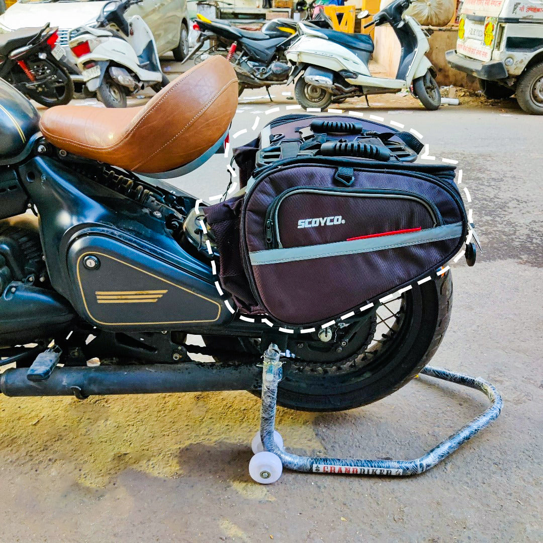 Carrier & Saddle Bags for Jawa Perak, Jawa 42 Bobber – Heavy-Duty Storage