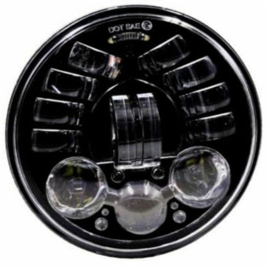 110 Watt Butterfly LED Headlight for Jawa 42 Bobber, Yezdi Roadster, Harley Davidson 750 Street, Harley Davidson 883 & Bajaj Avenger
