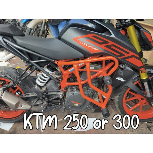 Economy Cross Crash Guard with Nylon(Round) Leg Guard/Crash Guard for KTM 250/390
