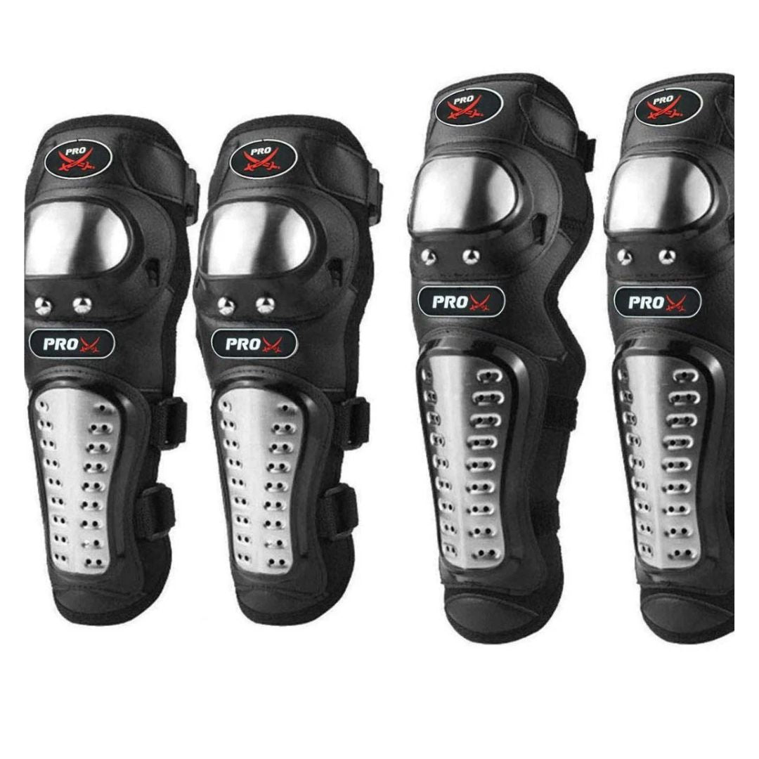 Probiker Pro-X Alloy Stainless Steel Knee Guard