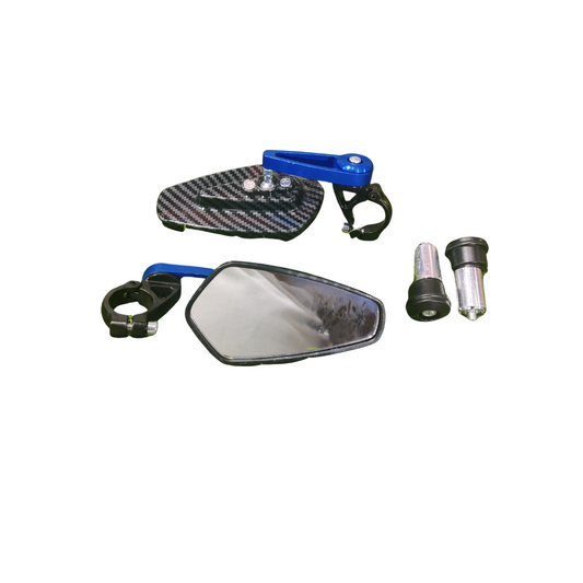 Imported Universal Bar End  Mirrors  for Motorcycle & Scooters, Universal Rearview Mirror