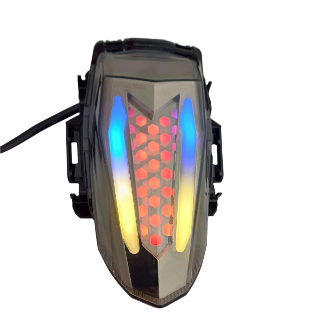 Tail Light for Yamaha R15 V3, V4, R15 M - RGB Multicolor Flowing Running LED Tail Light