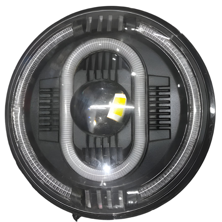 7" Inch 110 Watt HJG Premium Headlight with Welcome DRL