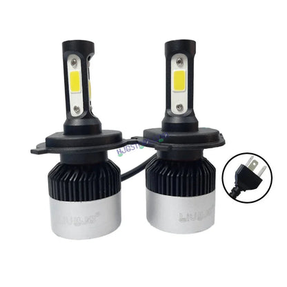 HJG Original Nighteye LED Single Pc Bike Headlight Bulb with H-4 Fitting COB Chips 5000K White, bike (Pack of 1)