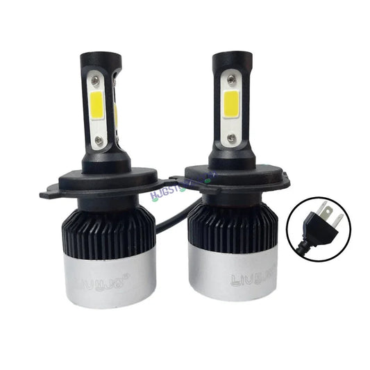 HJG Original Nighteye LED Single Pc Bike Headlight Bulb with H-4 Fitting COB Chips 5000K White, bike (Pack of 1)
