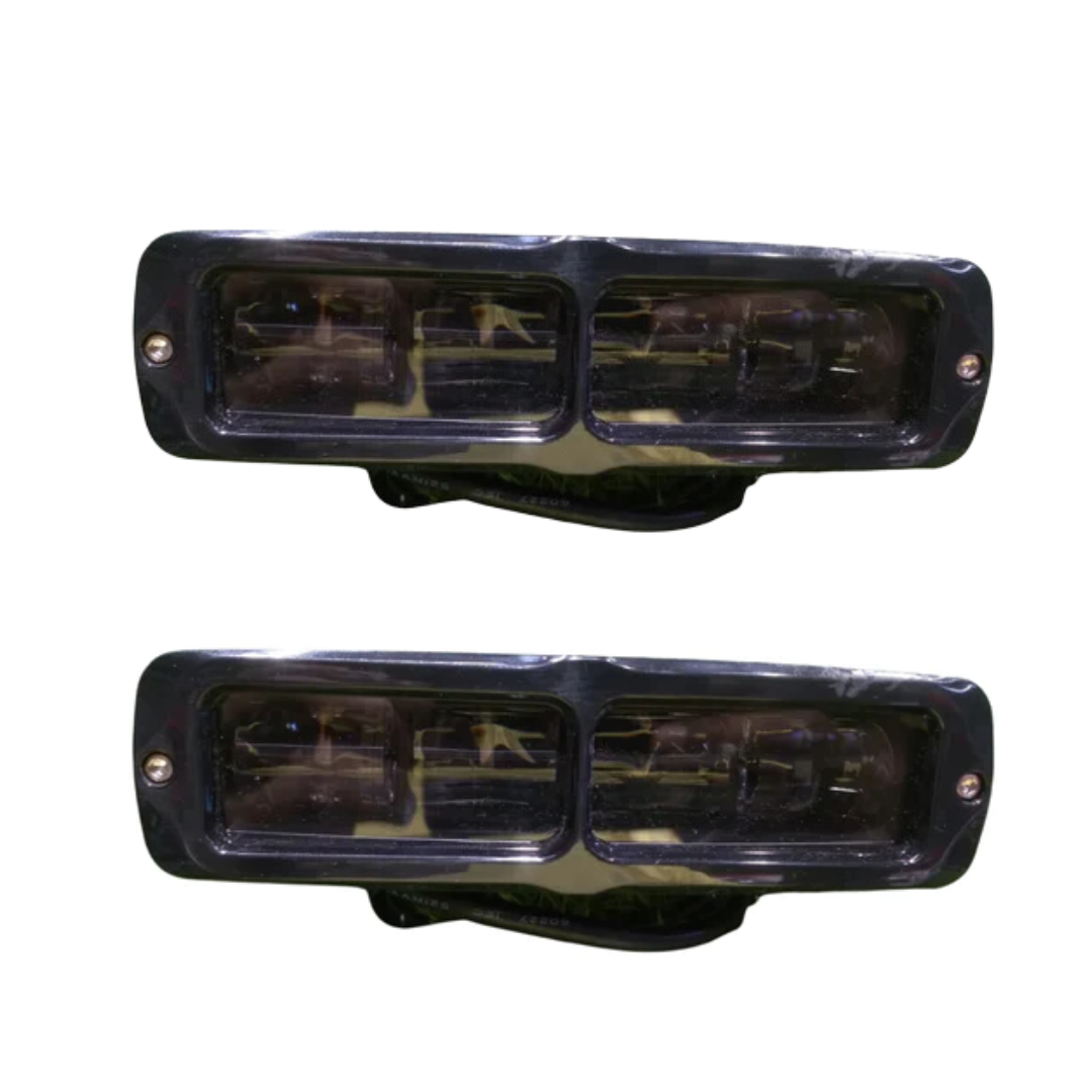 4-LED 20W HJG Fog Lights – Universal for All Motorcycles – Pair