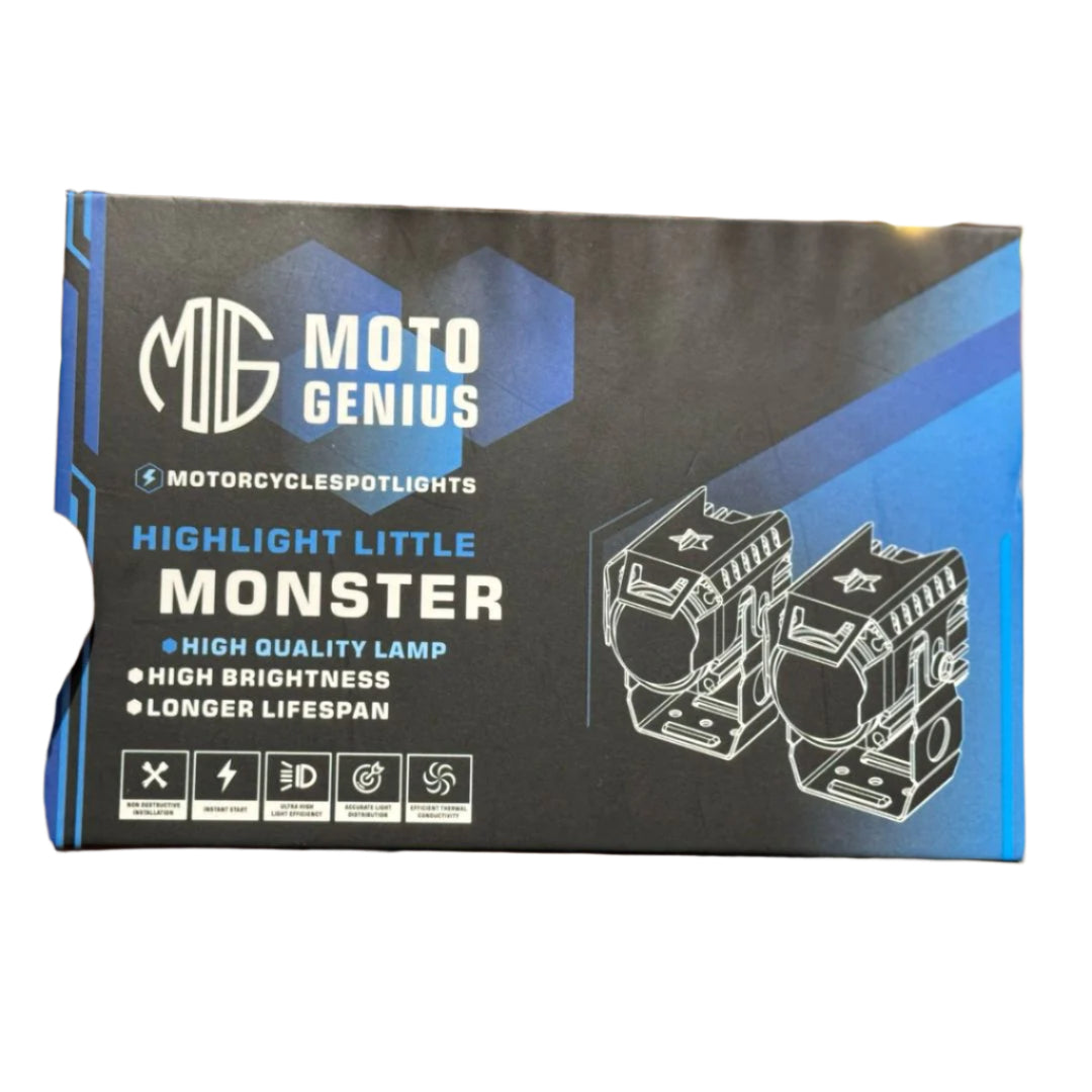 Moto Genius JX-100 36W Single LED Fog Light for Motorcycles
