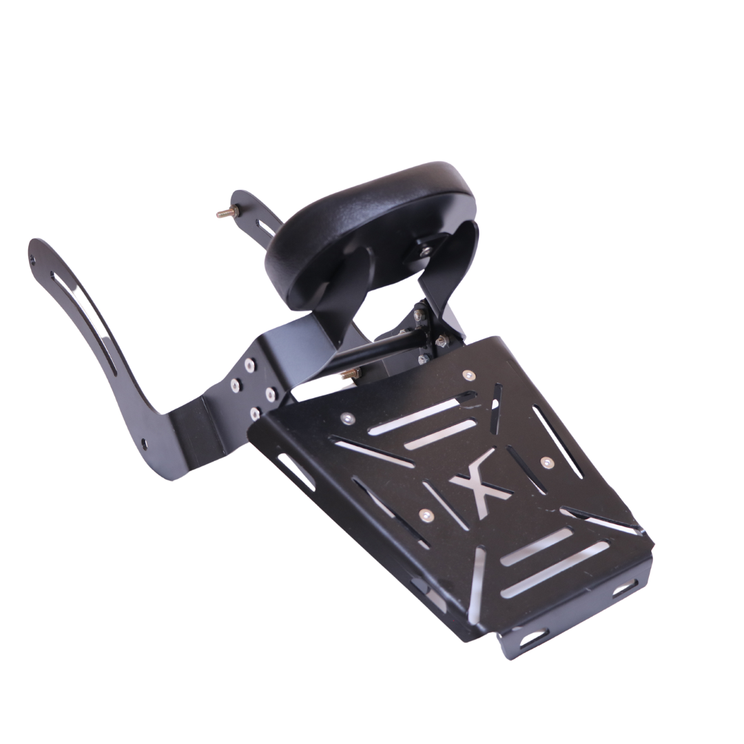 Premium Backrest with Modular Top Rack for Super Meteor 650, Shotgun 650, Meteor 350, Goan Classic 350 & Harley X440