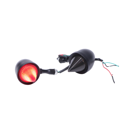 LED Indicator with Flames for All Motorcycles | Bi-Color Set of 4 | Stylish & Bright LED Turn Signals