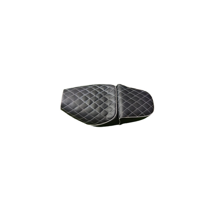 Quilted Seat with White Thread for Jawa 42, Jawa 42 2.1, Jawa Classic 300
