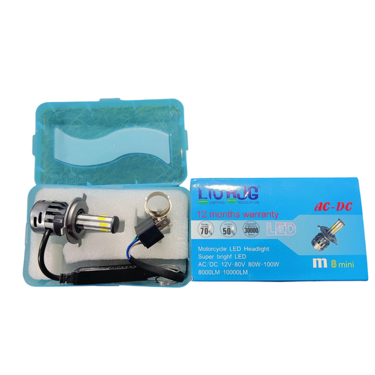 HJG M8 Mini Bulb LED Headlight for All Motorcycles