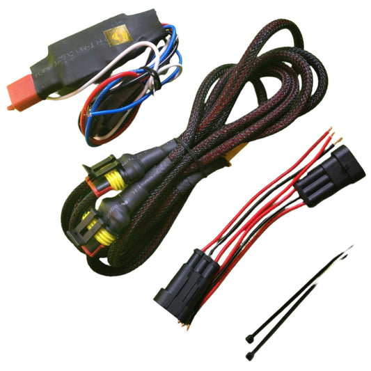 Kroozer Dual Color Flasher Harness with 6+1 Modes | Customizable Lighting for Motorcycles