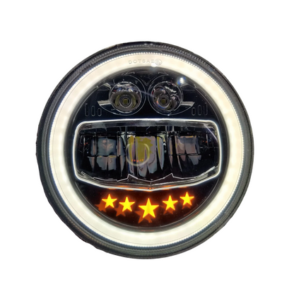 7" Inch Star Led with DRL HJG LED Headlight for All ROYAL ENFIELD Models