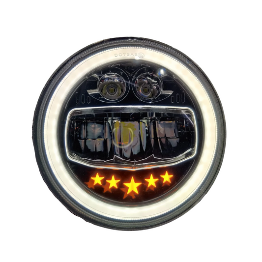 7" Inch Star Led with DRL HJG LED Headlight for All ROYAL ENFIELD Models