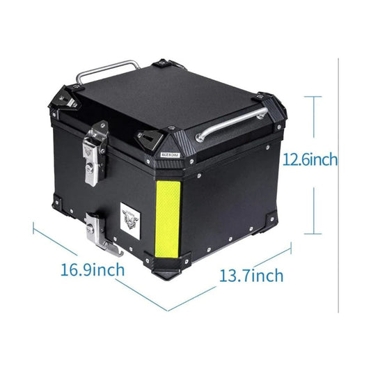 Aluminum Motorcycle Top Case – Waterproof & Universal Monokey Plate