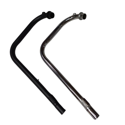L Shape Bend Pipe for Royal Enfield Motorcycle (Empty) | Customizable Exhaust Pipe for Royal Enfield