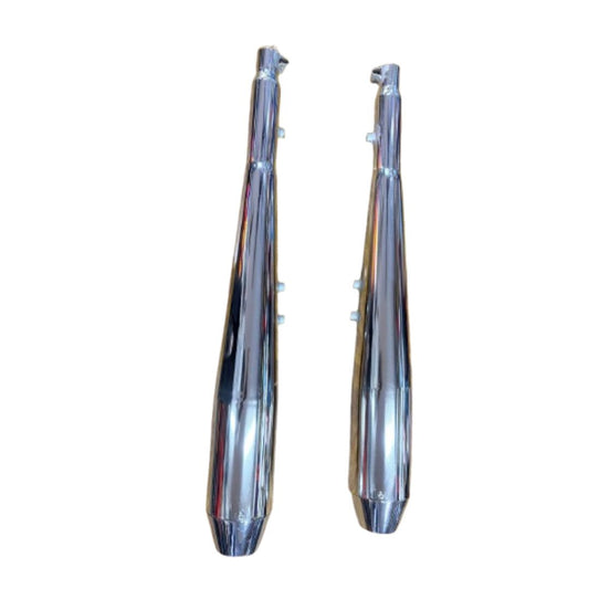 Growler Exhaust Chrome with Db Killer - Direct fit for Jawa 42 2.1 | Lifetime Anti-Rust Warranty