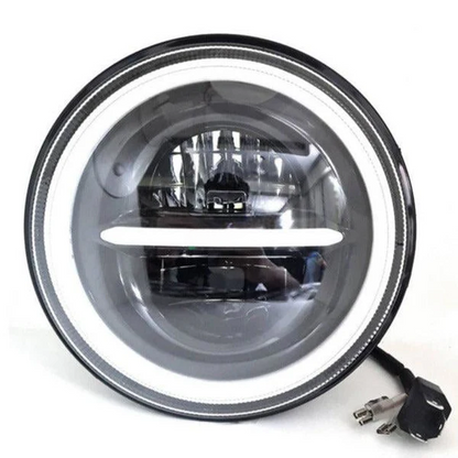 7" Inch Minus Headlight 110 Watts Full Ring for All ROYAL ENFIELD Models