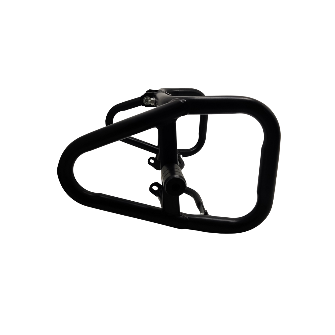 Cross Crash Guard with Delrin Sliders(Round) for Jawa 42, Jawa Perak, Yezdi Scrambler, Jawa classic, TVS Ronin